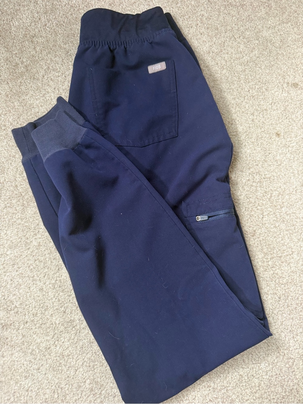 Figs Women's Navy Elastic-Waist joggers